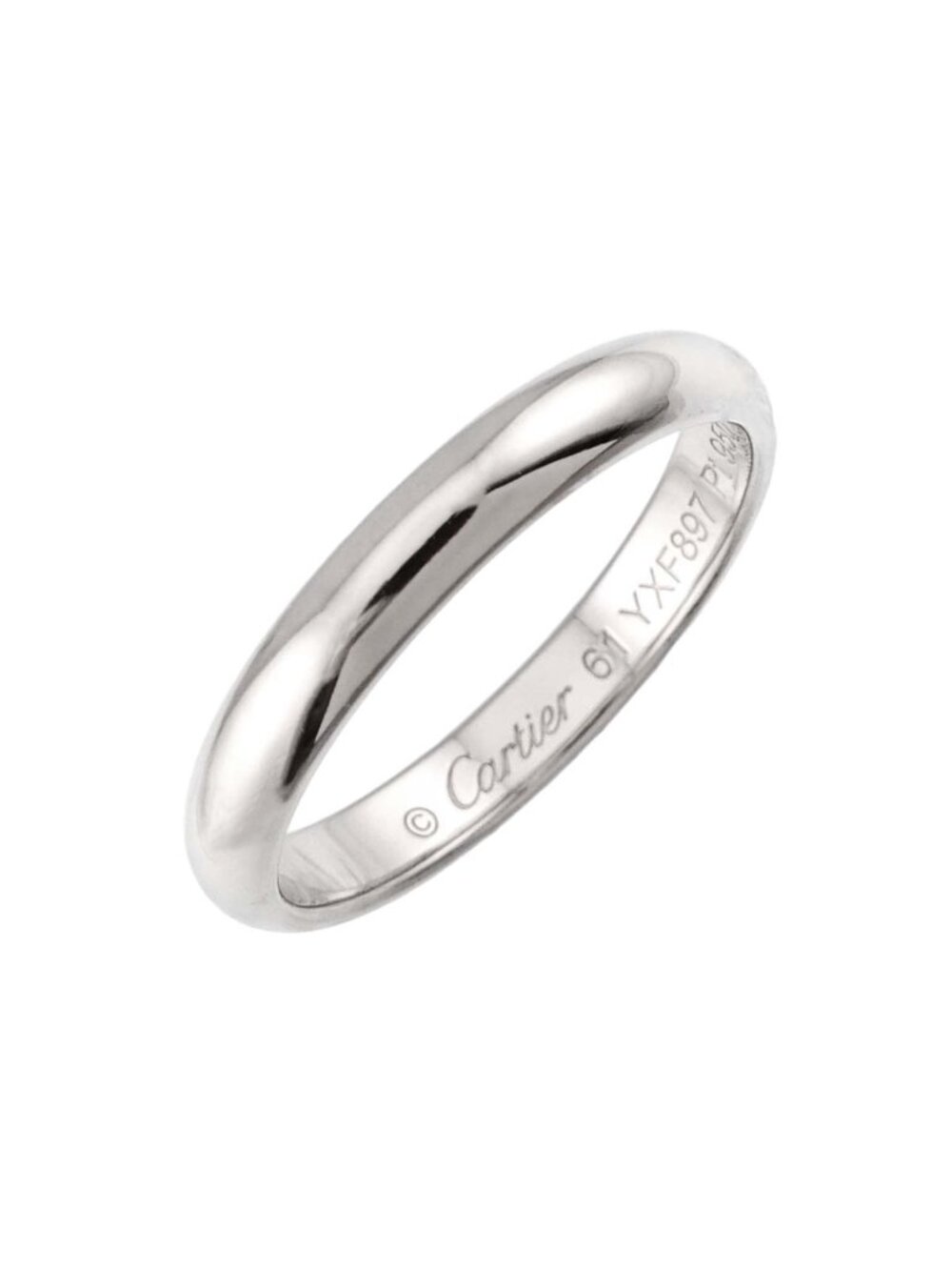 Cartier 1895 Classic 61 Ring Pt Platinum